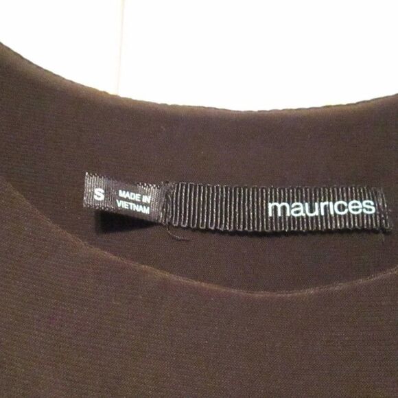 Maurices Leaf Print Blouse Top Stretch Size Small - Picture 3 of 5